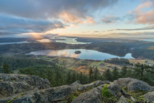 Mt, Eerie overlooking Lake Campbell